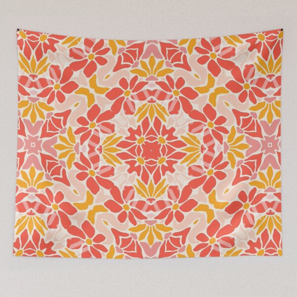 Item preview, Pretty Salmon Flower Pattern 2 designed and sold by ECE Love.