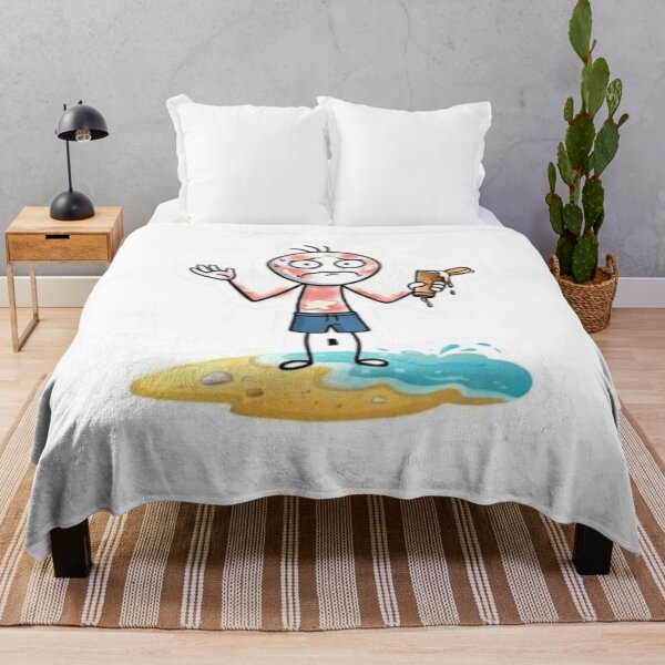 Item preview, Oops Murphy - Summer Beach Fail - Sunscreen Struggle - Funny Character Graphic designed and sold by oopsmurphy.