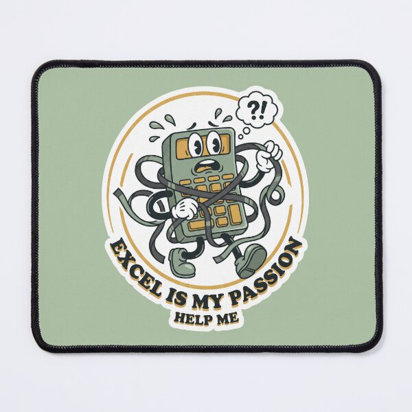 Item preview, Excel Is My Passion Help Me Funny Retro Calculator designed and sold by SandyPlace.