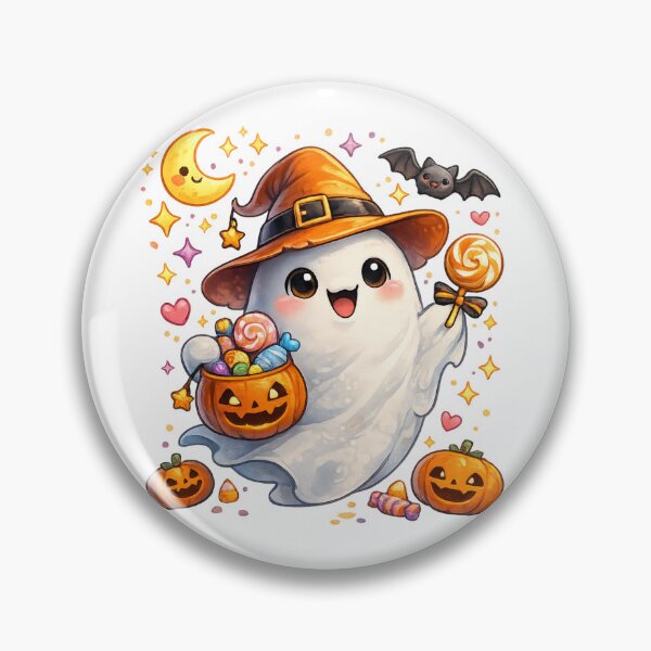 Item preview, Happy Lil Ghost designed and sold by SaikoDesigns.