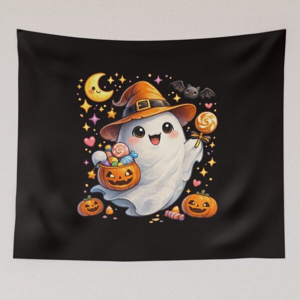 Item preview, Happy Lil Ghost designed and sold by SaikoDesigns.