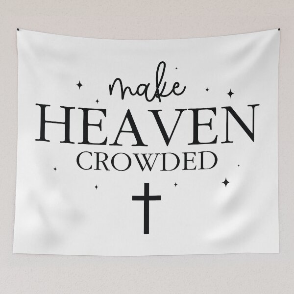 Item preview, Minimalist Typography Graphic | Inspirational Gift for Christian | Make Heaven Crowded Shirt | Faith-Based Apparel Gift for Women | Religious Quote Design for Believers | Bible Verse designed and sold by Noe Mill.