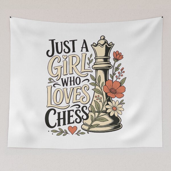 Item preview, Just a Girl Who Loves Chess – Funny Female Chess Player Gift designed and sold by AMICO77.