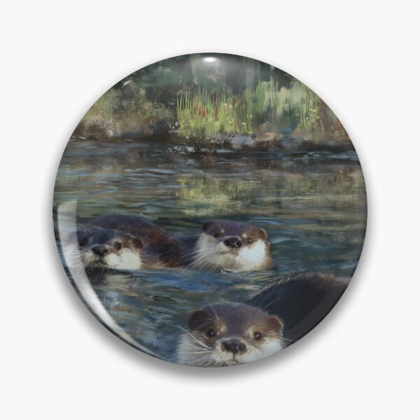 Item preview, Otters Swimming designed and sold by DefNoiz.