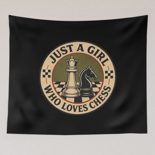 Item preview, Just a Girl Who Loves Chess – Funny Female Chess Player Gift designed and sold by AMICO77.