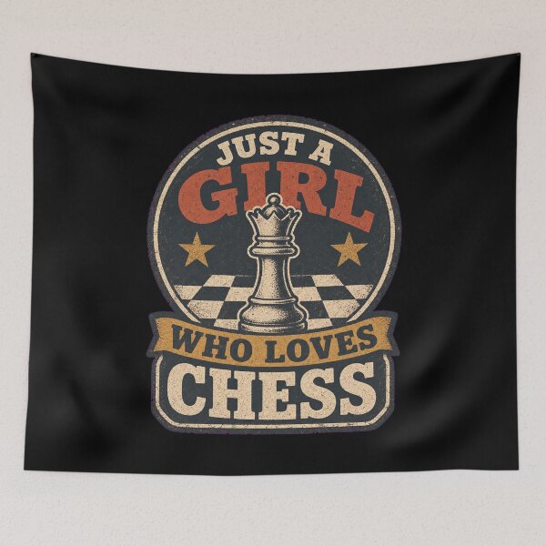 Item preview, Just a Girl Who Loves Chess – Funny Female Chess Player Gift designed and sold by AMICO77.