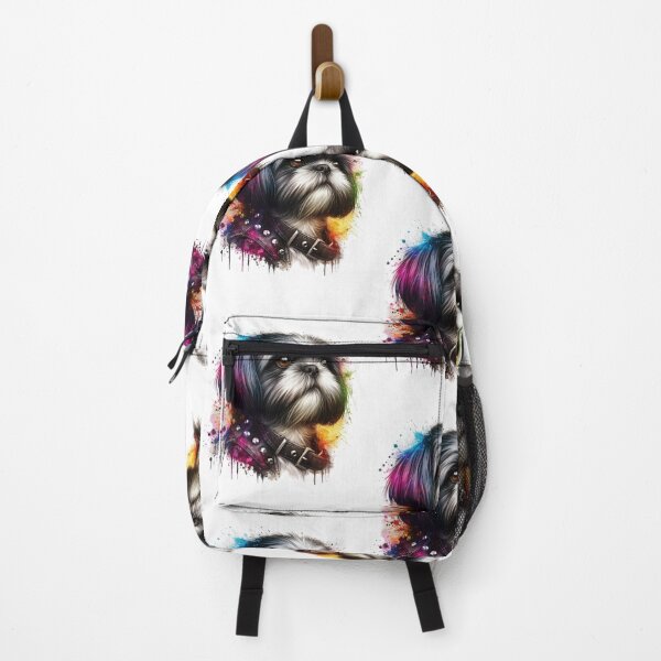 Item preview, Rocker Shih Tzu Dog Rainbow Splash designed and sold by Ginetta0815.