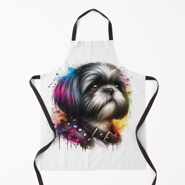 Item preview, Rocker Shih Tzu Dog Rainbow Splash designed and sold by Ginetta0815.