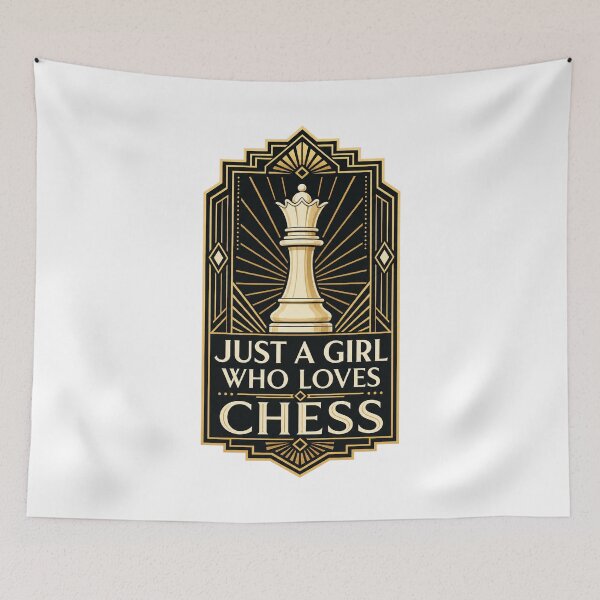 Item preview, Just a Girl Who Loves Chess – Funny Female Chess Player Gift designed and sold by AMICO77.