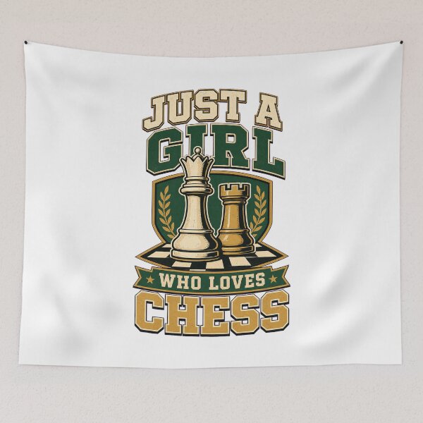 Item preview, Just a Girl Who Loves Chess – Funny Female Chess Player Gift designed and sold by AMICO77.