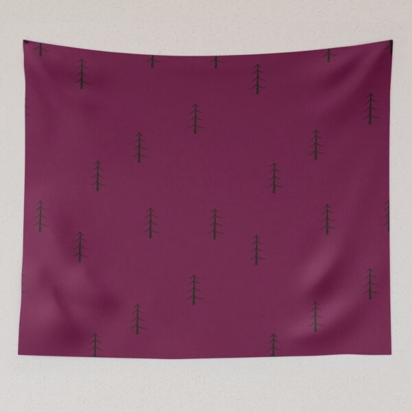 Item preview, Minimalist Forest on Cranberry designed and sold by KSimpson838.
