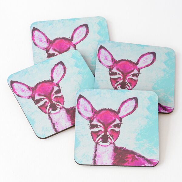 Item preview, Magenta fawn (modern pop art portrait) designed and sold by Lynsielee.
