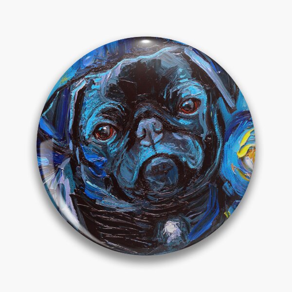 Item preview, Black Pug Night designed and sold by AjaTrier.