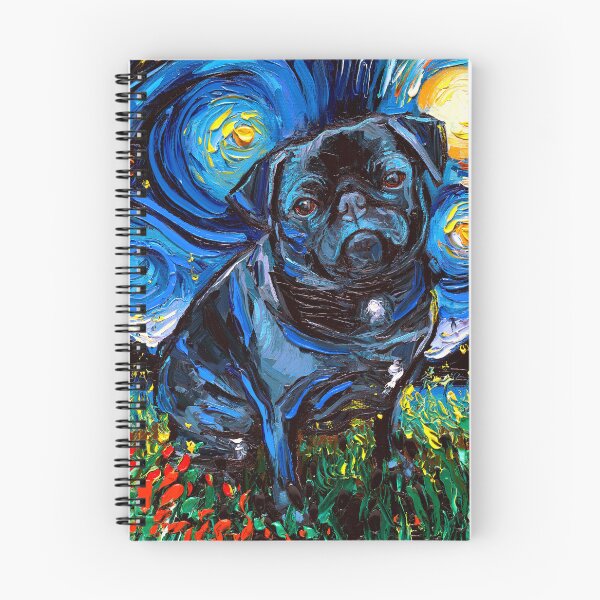 Item preview, Black Pug Night designed and sold by AjaTrier.
