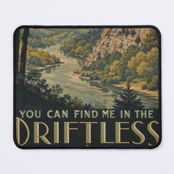 Item preview, Driftless Wisconsin Minnesota Bluffs Trees River Scene. designed and sold by BlueLineLAX.