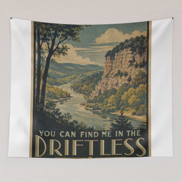 Item preview, Driftless Wisconsin Minnesota Bluffs Trees River Scene.  designed and sold by BlueLineLAX.