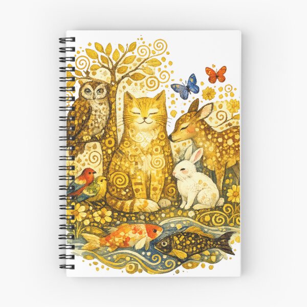 Item preview, Golden Woodland Animal Friends T-Shirt designed and sold by Santuário da Bicharada.