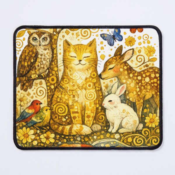 Item preview, Golden Woodland Animal Friends T-Shirt designed and sold by Santuário da Bicharada.