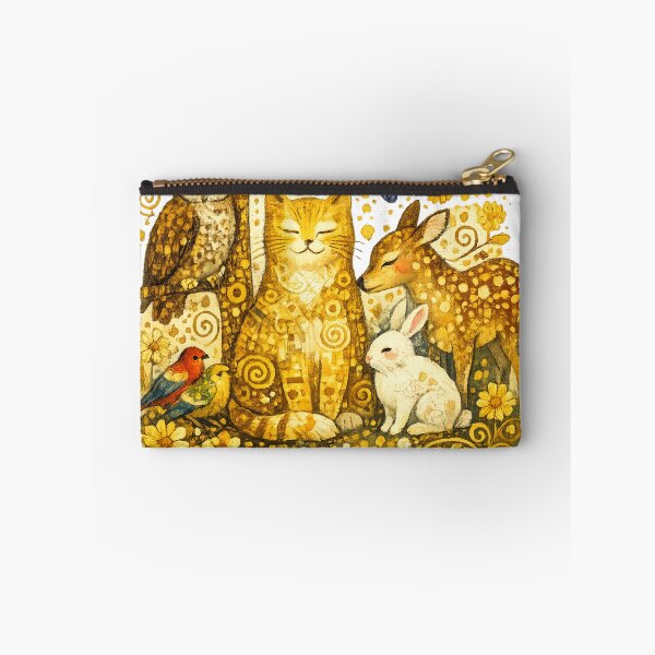 Item preview, Golden Woodland Animal Friends T-Shirt designed and sold by Santuário da Bicharada.