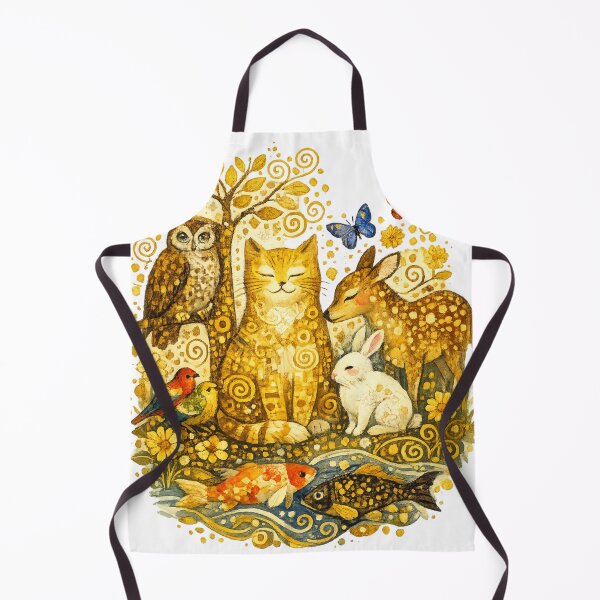 Item preview, Golden Woodland Animal Friends T-Shirt designed and sold by Santuário da Bicharada.