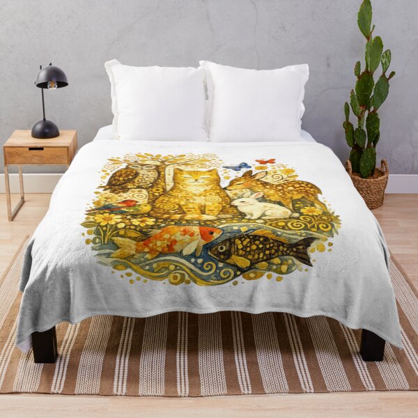 Item preview, Golden Woodland Animal Friends T-Shirt designed and sold by Santuário da Bicharada.