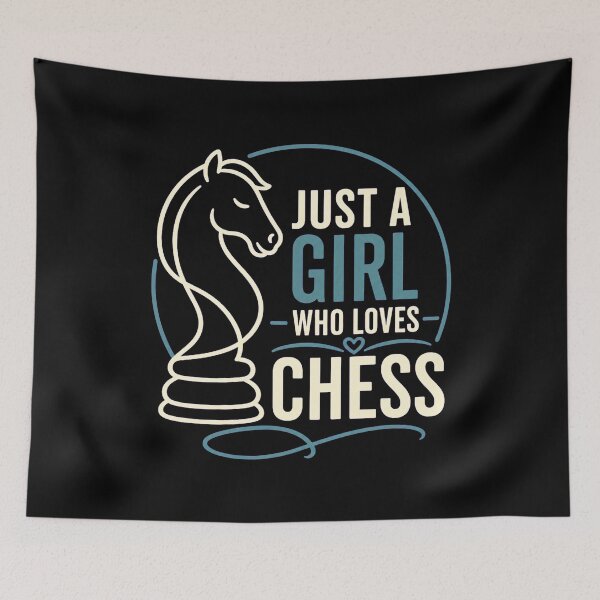 Item preview, Just a Girl Who Loves Chess – Funny Female Chess Player Gift designed and sold by AMICO77.