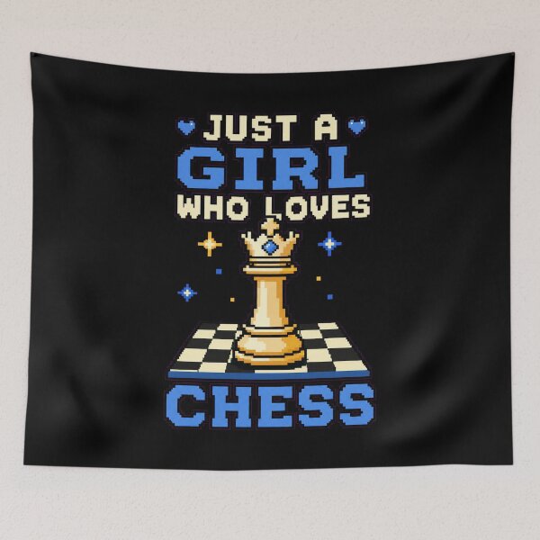 Item preview, Just a Girl Who Loves Chess – Funny Female Chess Player Gift designed and sold by AMICO77.