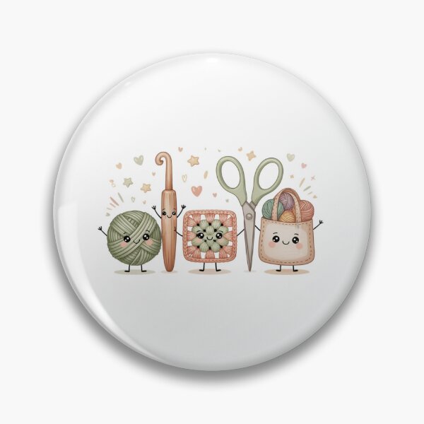 Item preview, Kawaii Crafting Tools With Faces designed and sold by jkrphoto.