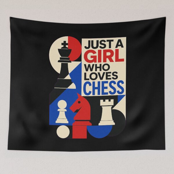 Item preview, Just a Girl Who Loves Chess – Funny Female Chess Player Gift designed and sold by AMICO77.