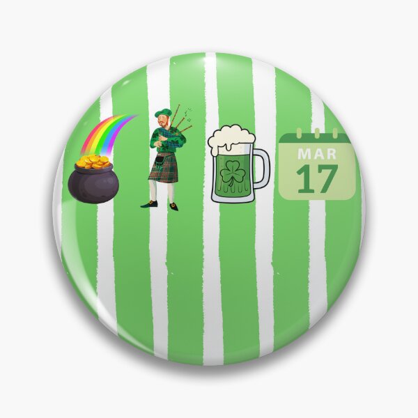 Item preview, St Patrick's Day Gift Bagpipes Gold Green Beer Watercolor Green Stripes Gift designed and sold by JaymeOctober.