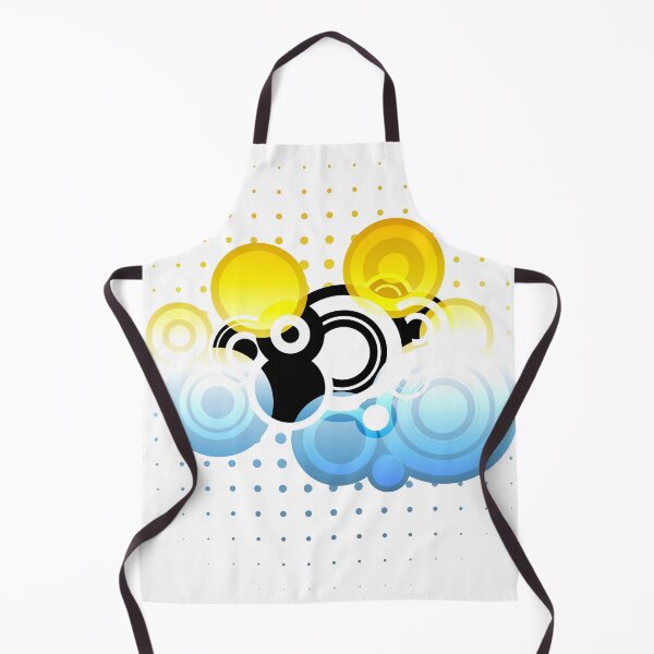 Item preview, Yellow and Blue Circles Cloud Frutiger Metro designed and sold by frutigerdesigns.