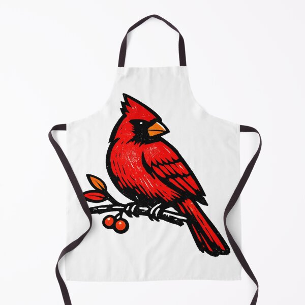 Item preview, Bold Red Cardinal on a Winter Berry Branch designed and sold by eignvalue.