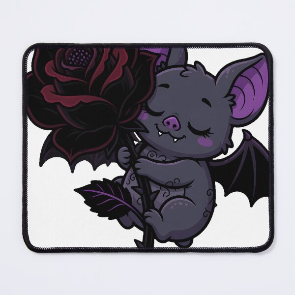 Item preview, Bat Embracing Black Rose designed and sold by IllumeInk.