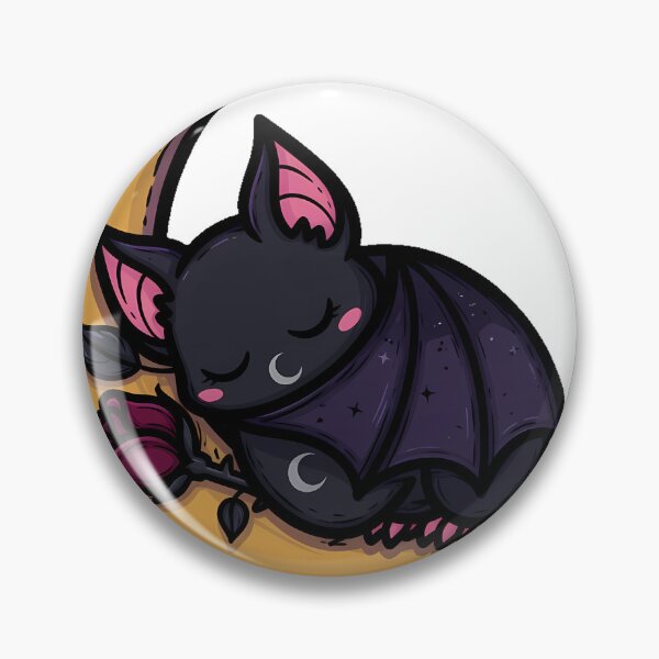 Item preview, Bat Sleeping On Crescent Moon designed and sold by IllumeInk.