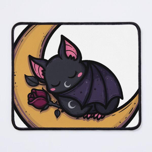 Item preview, Bat Sleeping On Crescent Moon designed and sold by IllumeInk.