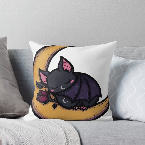 Item preview, Bat Sleeping On Crescent Moon designed and sold by IllumeInk.