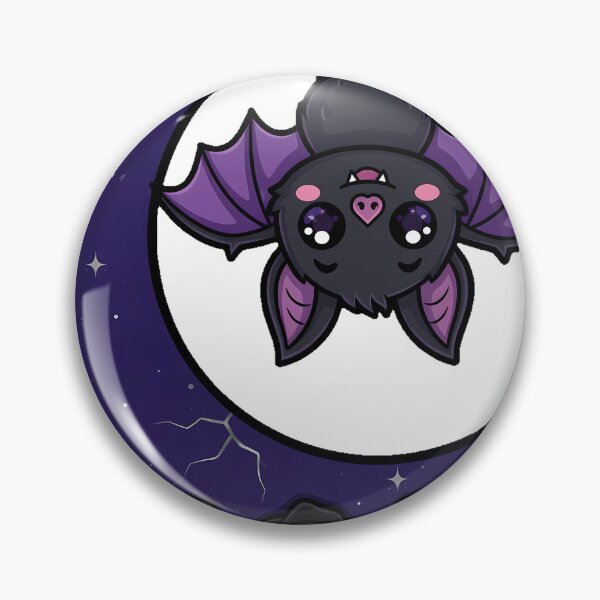 Item preview, Bat And Crescent Moon With Roses designed and sold by IllumeInk.