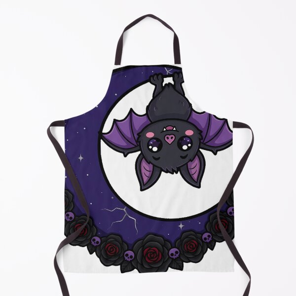 Item preview, Bat And Crescent Moon With Roses designed and sold by IllumeInk.