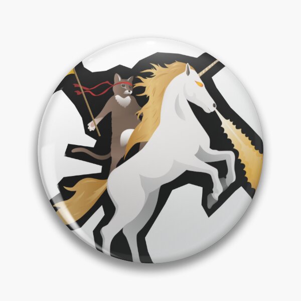 Item preview, ninja cat unicorn black outline designed and sold by memeshe.