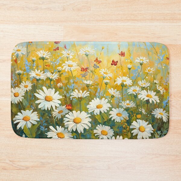 Item preview, Daisy Field with Butterflies Design designed and sold by Modern-Tropical.