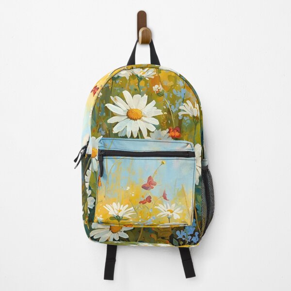 Item preview, Daisy Field with Butterflies Design designed and sold by Modern-Tropical.