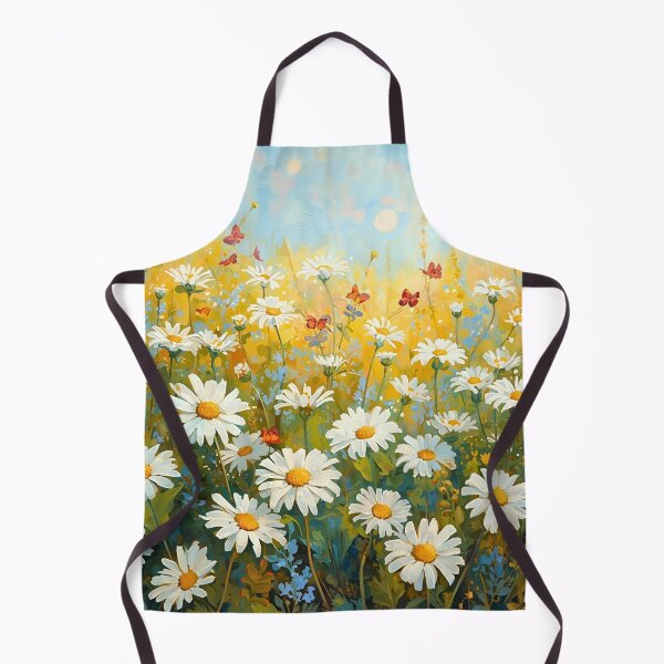 Item preview, Daisy Field with Butterflies Design designed and sold by Modern-Tropical.