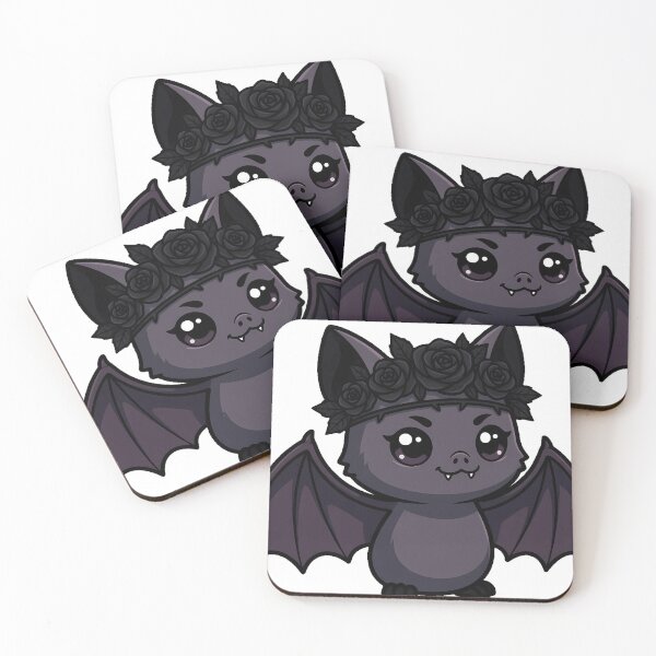 Item preview, Bat Wearing Rose Crown designed and sold by IllumeInk.