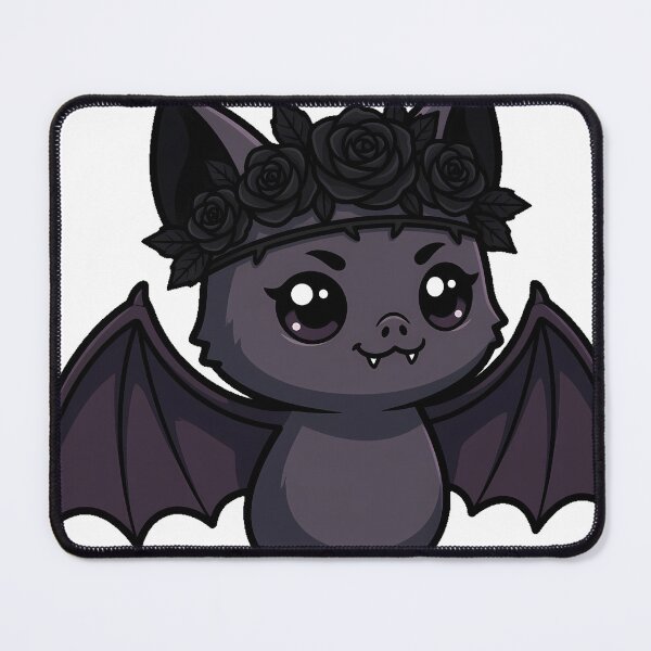 Item preview, Bat Wearing Rose Crown designed and sold by IllumeInk.