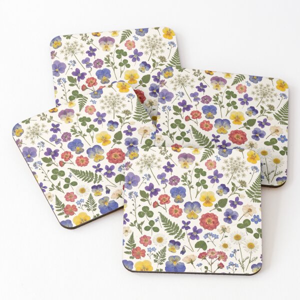 Item preview, Pressed Flower Design – All Over Botanical Wildflower Multicolor Art designed and sold by DmaarGroup.