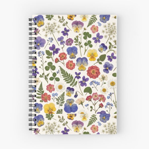 Item preview, Pressed Flower Design – All Over Botanical Wildflower Multicolor Art designed and sold by DmaarGroup.