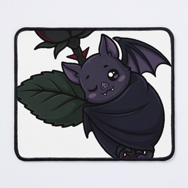 Item preview, Bat Curled Around Rose Stem designed and sold by IllumeInk.