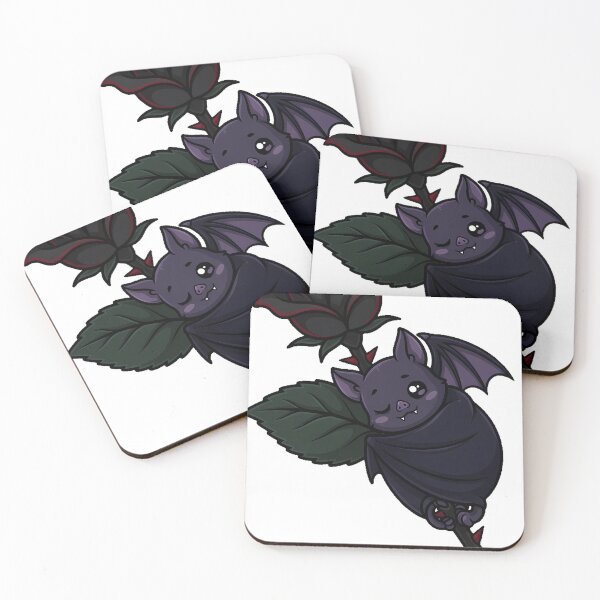 Item preview, Bat Curled Around Rose Stem designed and sold by IllumeInk.
