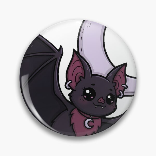 Item preview, Bat Flying Past Moon With Rose Petals designed and sold by IllumeInk.
