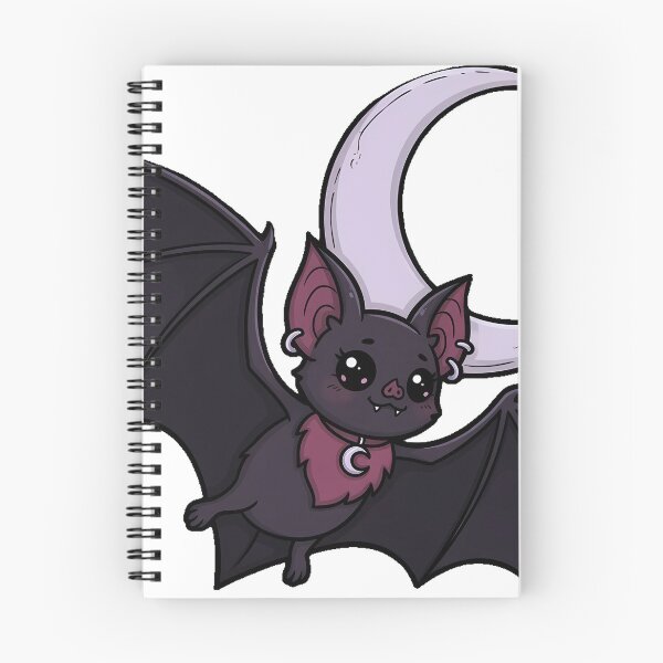 Item preview, Bat Flying Past Moon With Rose Petals designed and sold by IllumeInk.